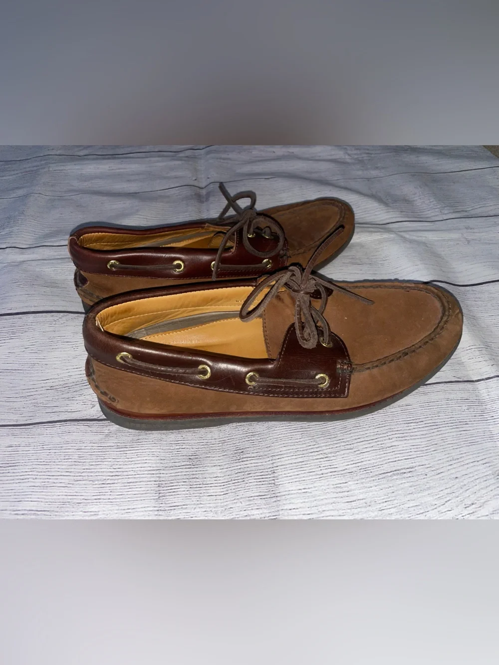 Sperry Topsider Gold Cup Brown Suede Boat Shoes